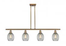 Innovations Lighting 516-4I-BB-G82 - Eaton - 4 Light - 48 inch - Brushed Brass - Stem hung - Island Light