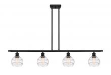 Innovations Lighting 516-4I-BK-G556-6CL - Rochester - 4 Light - 48 inch - Matte Black - Stem hung - Island Light
