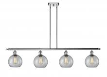 Innovations Lighting 516-4I-PC-G122 - Athens - 4 Light - 48 inch - Polished Chrome - Stem hung - Island Light