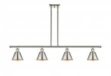 Innovations Lighting 516-4I-PN-M8 - Smithfield - 4 Light - 48 inch - Polished Nickel - Stem hung - Island Light