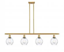 Innovations Lighting 516-4I-SG-G362 - Waverly - 4 Light - 48 inch - Satin Gold - Stem hung - Island Light