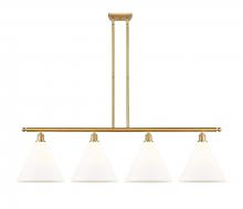 Innovations Lighting 516-4I-SG-GBC-121 - Berkshire - 4 Light - 50 inch - Satin Gold - Stem hung - Island Light