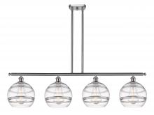 Innovations Lighting 516-4I-SN-G556-10CL - Rochester - 4 Light - 48 inch - Brushed Satin Nickel - Stem hung - Island Light