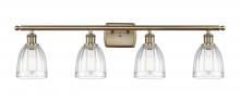 Innovations Lighting 516-4W-AB-G442 - Brookfield - 4 Light - 36 inch - Antique Brass - Bath Vanity Light