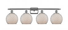 Innovations Lighting 516-4W-PC-G121-8CBK - Farmhouse Chicken Wire - 4 Light - 38 inch - Polished Chrome - Bath Vanity Light
