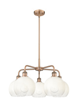 Innovations Lighting 516-5CR-AC-G483-8OP - Brookhaven Globe - 5 Light - 26 inch - Antique Copper - Stem hung - Chandelier
