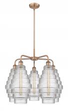 Innovations Lighting 516-5CR-AC-G672-8 - Cascade - 5 Light - 26 inch - Antique Copper - Chandelier