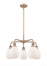 Innovations Lighting 516-5CR-AC-G81 - Eaton - 5 Light - 24 inch - Antique Copper - Chandelier