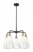 Innovations Lighting 516-5CR-BAB-G480-6OP - Brookhaven Almond - 5 Light - 25 inch - Black Antique Brass - Stem hung - Chandelier