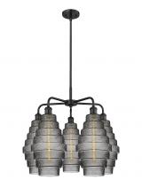 Innovations Lighting 516-5CR-BK-G673-8 - Cascade - 5 Light - 26 inch - Matte Black - Chandelier