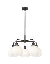 Innovations Lighting 516-5CR-OB-G483-8OP - Brookhaven Globe - 5 Light - 26 inch - Oil Rubbed Bronze - Stem hung - Chandelier