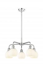 Innovations Lighting 516-5CR-PC-G1217-6WV - White Venetian - 5 Light - 24 inch - Polished Chrome - Chandelier