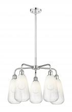 Innovations Lighting 516-5CR-PC-G480-6OP - Brookhaven Almond - 5 Light - 25 inch - Polished Chrome - Stem hung - Chandelier