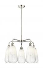 Innovations Lighting 516-5CR-PN-G480-6OP - Brookhaven Almond - 5 Light - 25 inch - Polished Nickel - Stem hung - Chandelier