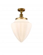 Innovations Lighting 517-1CH-BB-G661-12 - Bullet - 1 Light - 12 inch - Brushed Brass - Semi-Flush Mount