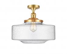Innovations Lighting 517-1CH-SG-G694-16 - Bridgeton - 1 Light - 16 inch - Satin Gold - Semi-Flush Mount