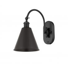Innovations Lighting 518-1W-BK-MBC-8-BK - Berkshire - 1 Light - 8 inch - Matte Black - Adjustable Swing Arm