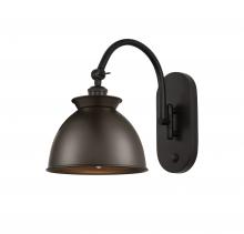 Innovations Lighting 518-1W-OB-M14-OB - Adirondack - 1 Light - 8 inch - Oil Rubbed Bronze - Adjustable Swing Arm