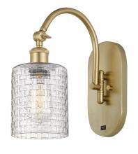 Innovations Lighting 518-1W-SG-G112C-5CL - Cobbleskill - 1 Light - 5 inch - Satin Gold - Adjustable Swing Arm