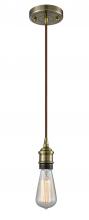 Innovations Lighting 561-1P-AB - Bare Bulb 1 Light Mini Pendant