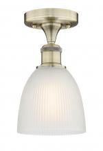 Innovations Lighting 616-1F-AB-G381 - Castile - 1 Light - 6 inch - Antique Brass - Semi-Flush Mount