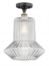 Innovations Lighting 616-1F-BAB-G212 - Springwater - 1 Light - 12 inch - Black Antique Brass - Semi-Flush Mount