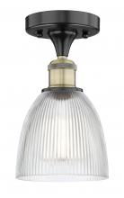 Innovations Lighting 616-1F-BAB-G382 - Castile - 1 Light - 6 inch - Black Antique Brass - Semi-Flush Mount