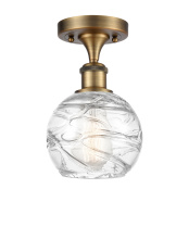 Innovations Lighting 616-1F-BB-G1213-6CL - Athens Deco Swirl - 1 Light - 6 inch - Brushed Brass - Semi-Flush Mount