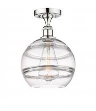 Innovations Lighting 616-1F-PC-G556-10CL - Rochester - 1 Light - 10 inch - Polished Chrome - Semi-Flush Mount