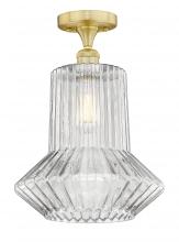 Innovations Lighting 616-1F-SG-G212 - Springwater - 1 Light - 12 inch - Satin Gold - Semi-Flush Mount