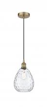 Innovations Lighting 616-1P-AB-G372 - Waverly - 1 Light - 8 inch - Antique Brass - Cord hung - Mini Pendant