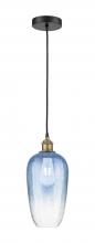 Innovations Lighting 616-1P-BAB-G484-7SB - Brookhaven Flute - 1 Light - 7 inch - Black Antique Brass - Cord hung - Mini Pendant