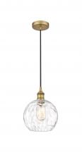 Innovations Lighting 616-1P-BB-G1215-8 - Athens Water Glass - 1 Light - 8 inch - Brushed Brass - Cord hung - Mini Pendant