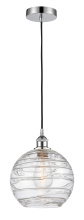 Innovations Lighting 616-1P-PC-G1213-10CL - Athens Deco Swirl - 1 Light - 10 inch - Polished Chrome - Cord hung - Mini Pendant