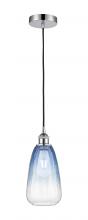 Innovations Lighting 616-1P-PC-G480-6SB - Brookhaven Almond - 1 Light - 6 inch - Polished Chrome - Cord hung - Mini Pendant