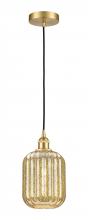 Innovations Lighting 616-1P-SG-G460-7ME - Preston Cylinder - 1 Light - 7 inch - Satin Gold - Cord hung - Mini Pendant