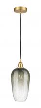 Innovations Lighting 616-1P-SG-G484-7SL - Brookhaven Flute - 1 Light - 7 inch - Satin Gold - Cord hung - Mini Pendant