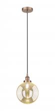 Innovations Lighting 616-1PH-AC-G208-10 - Beacon - 1 Light - 10 inch - Antique Copper - Cord hung - Mini Pendant