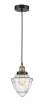 Innovations Lighting 616-1PH-BAB-G664-7 - Bullet - 1 Light - 7 inch - Black Antique Brass - Cord hung - Mini Pendant