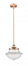 Innovations Lighting 616-1S-AC-G542 - Oxford - 1 Light - 12 inch - Antique Copper - Stem hung - Mini Pendant