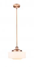 Innovations Lighting 616-1S-AC-G691-12 - Bridgeton - 1 Light - 12 inch - Antique Copper - Stem Hung - Mini Pendant