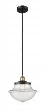 Innovations Lighting 616-1S-BAB-G542 - Oxford - 1 Light - 12 inch - Black Antique Brass - Stem hung - Mini Pendant