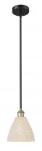 Innovations Lighting 616-1S-BAB-NBD-75-NAT - Bristol Natural - 1 Light - 6 inch - Black Antique Brass - Mini Pendant