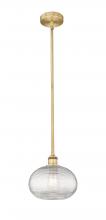 Innovations Lighting 616-1S-BB-G555-10CL - Ithaca - 1 Light - 10 inch - Brushed Brass - Stem hung - Mini Pendant