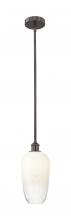 Innovations Lighting 616-1S-OB-G484-7OP - Brookhaven Flute - 1 Light - 7 inch - Oil Rubbed Bronze - Stem hung - Mini Pendant