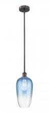 Innovations Lighting 616-1S-OB-G484-7SB - Brookhaven Flute - 1 Light - 7 inch - Oil Rubbed Bronze - Stem hung - Mini Pendant