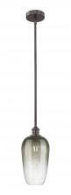Innovations Lighting 616-1S-OB-G484-7SL - Brookhaven Flute - 1 Light - 7 inch - Oil Rubbed Bronze - Stem hung - Mini Pendant