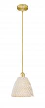 Innovations Lighting 616-1S-SG-NBD-9-NAT - Bristol Natural - 1 Light - 6 inch - Satin Gold - Mini Pendant
