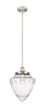 Innovations Lighting 616-1S-SN-G664-12 - Bridgeton - 1 Light - 12 inch - Brushed Satin Nickel - Stem Hung - Mini Pendant
