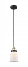 Innovations Lighting 616-1SH-BAB-G181 - Canton - 1 Light - 6 inch - Black Antique Brass - Stem hung - Mini Pendant